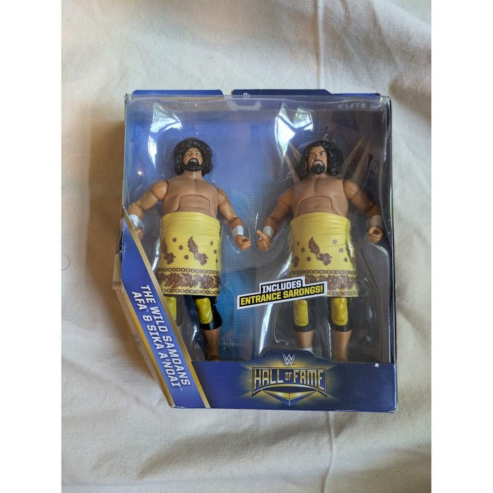 WWE Elite Hall of Fame The Wild Samoans Afa & Sika Action Figure Mattel NEW